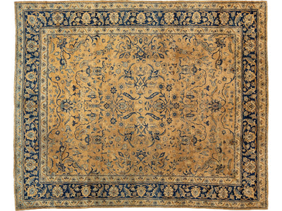 Antique Kerman Wool Rug 8 X 9