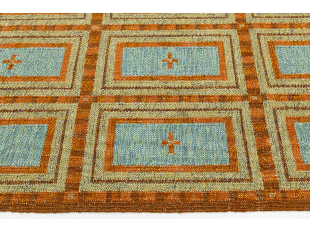 Modern Scandinavian Wool Rug 10 X 14