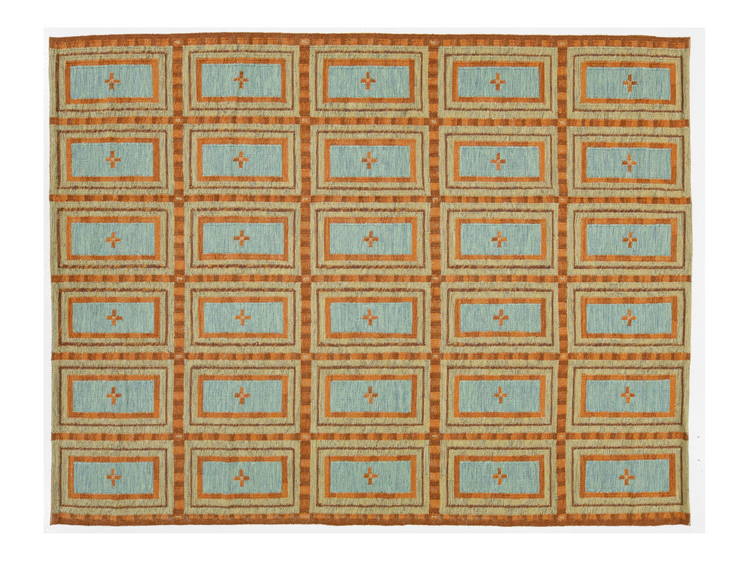 Modern Scandinavian Wool Rug 9 X 12