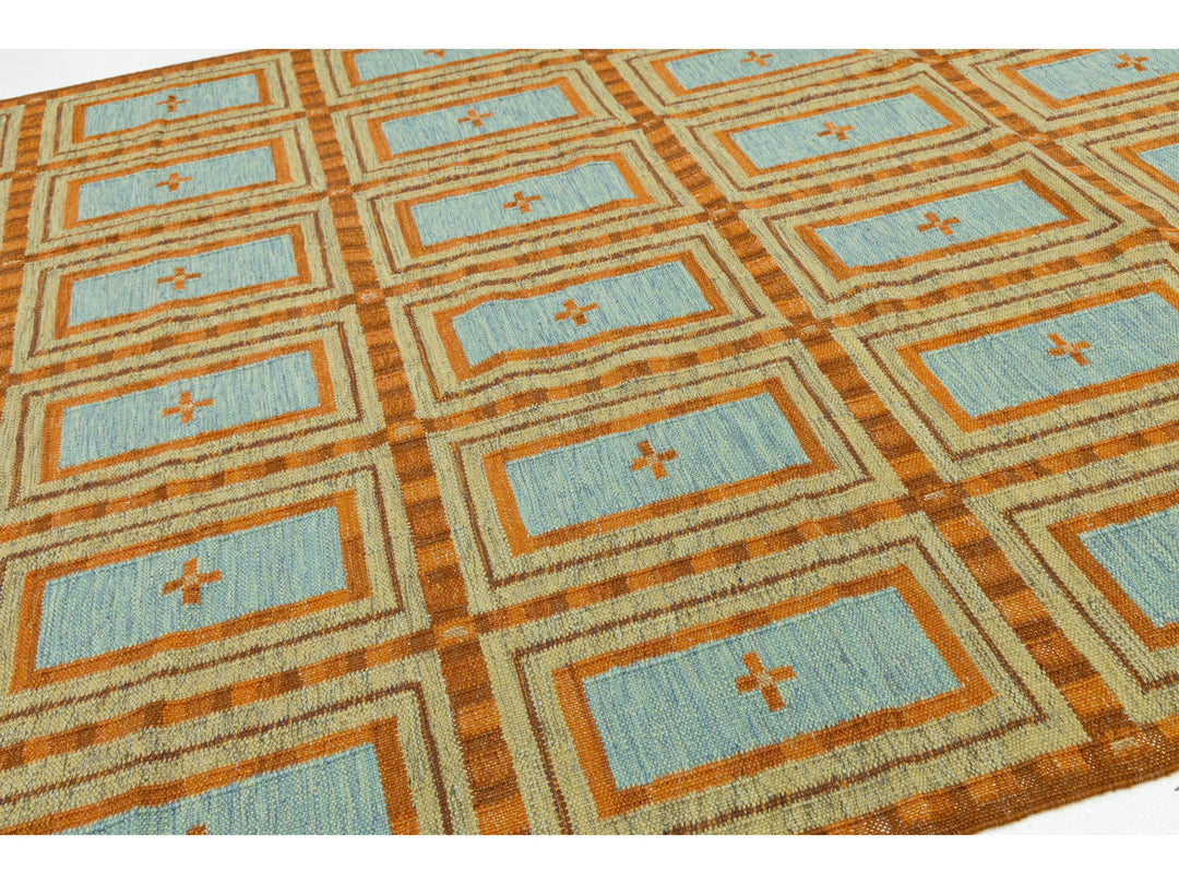 Modern Scandinavian Wool Rug 9 X 12