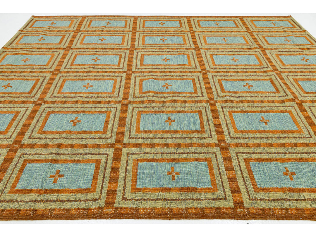 Modern Scandinavian Wool Rug 9 X 12