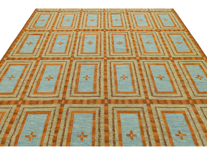 Modern Scandinavian Wool Rug 9 X 12