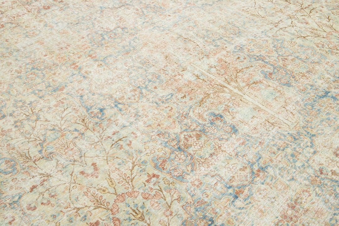Antique Tabriz Wool Rug 11 X 17