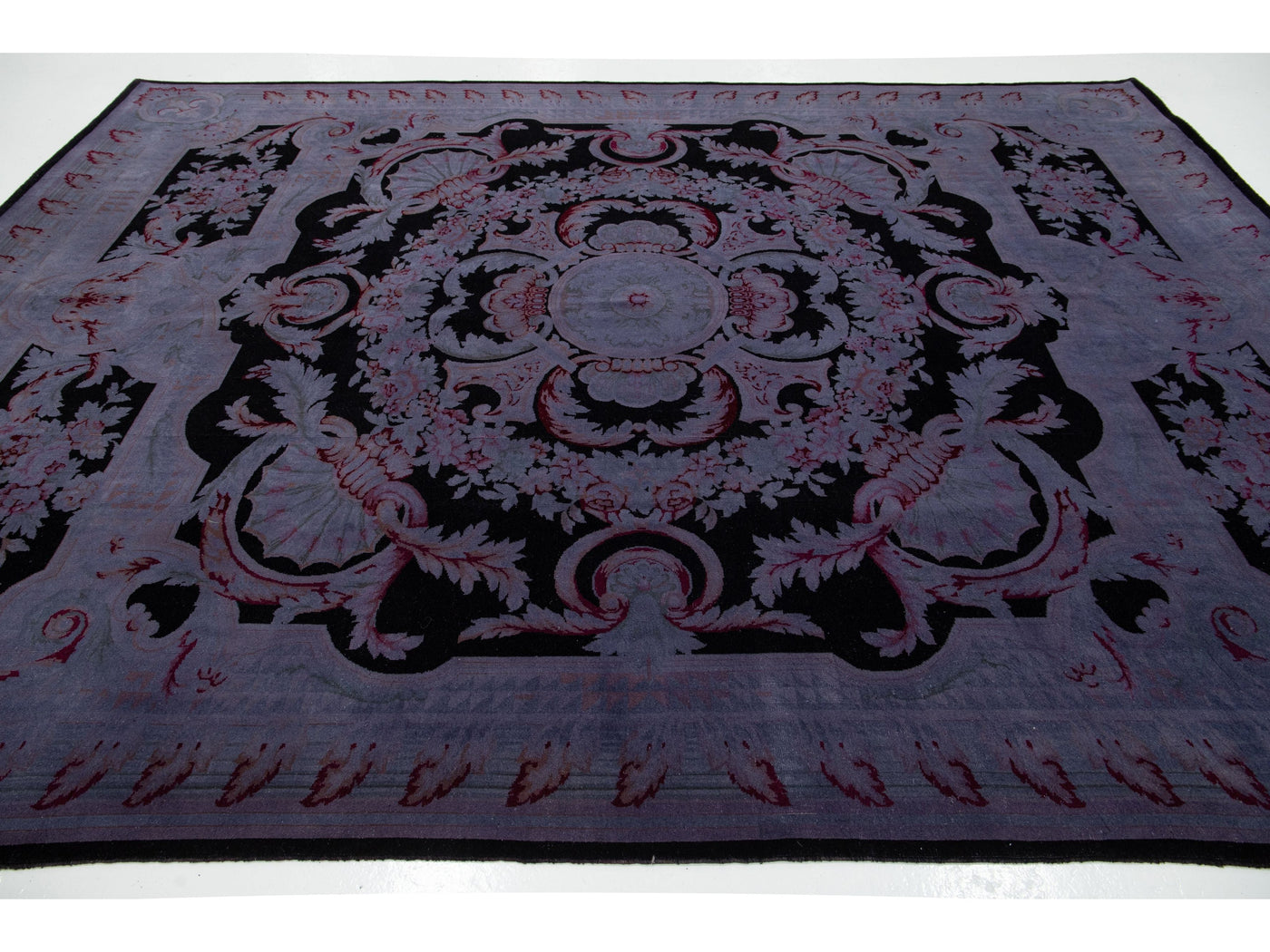 Transitional Overdyed Wool Rug 9 X 12