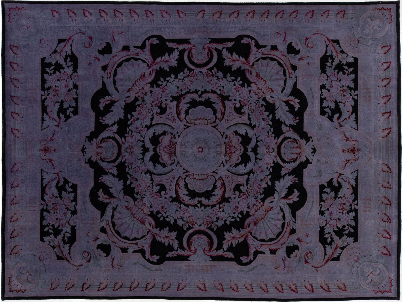 Transitional Overdyed Wool Rug 9 X 12