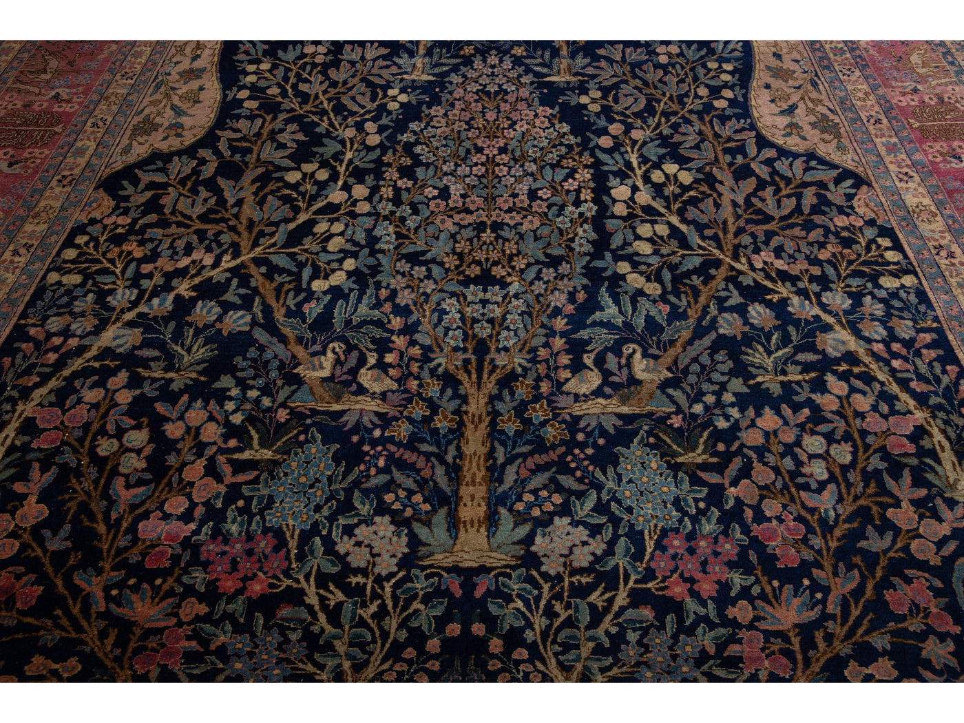 Antique Tabriz Wool Rug 9 X 13