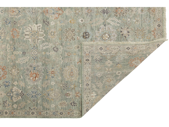 Modern Tabriz Wool Rug 9 X 12