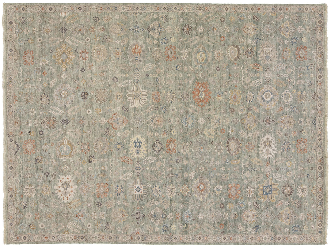 Modern Tabriz Wool Rug 9 X 12