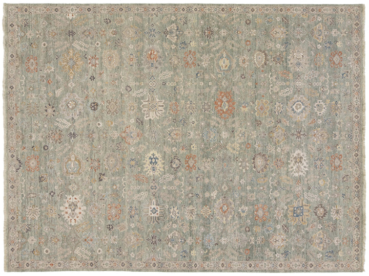 Modern Tabriz Wool Rug 9 X 12