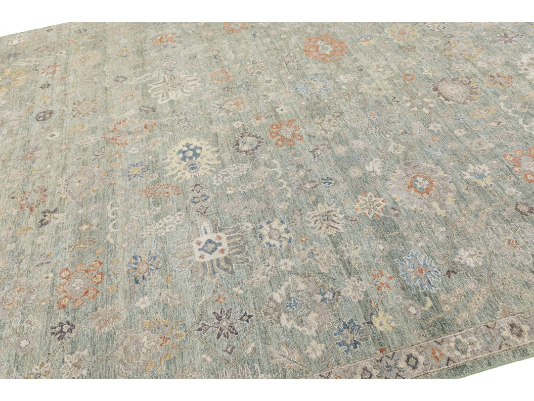 Modern Tabriz Wool Rug 9 X 12