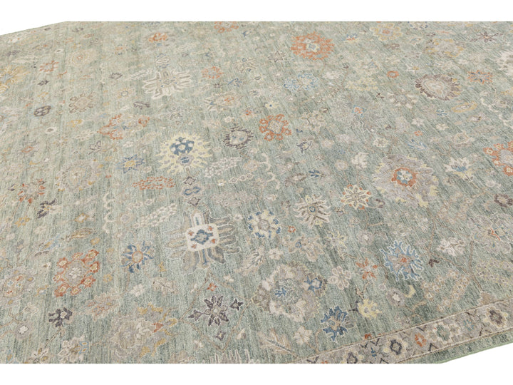 Modern Tabriz Wool Rug 9 X 12