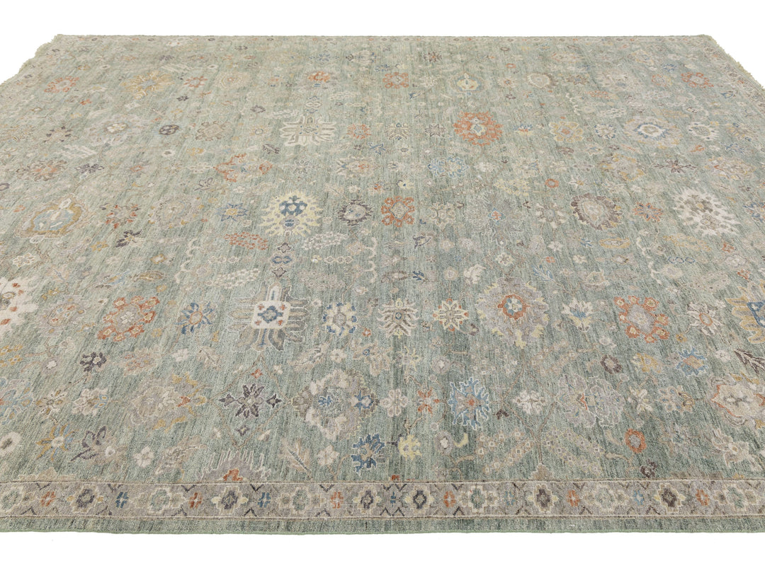 Modern Tabriz Wool Rug 9 X 12