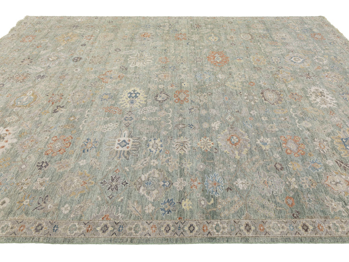 Modern Tabriz Wool Rug 9 X 12
