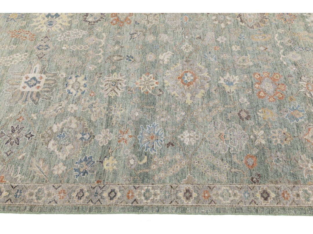 Modern Tabriz Wool Rug 9 X 12