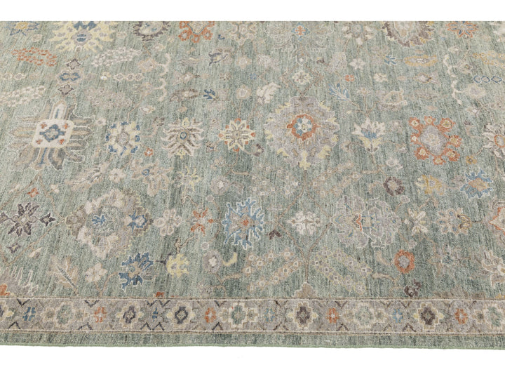 Modern Tabriz Wool Rug 9 X 12