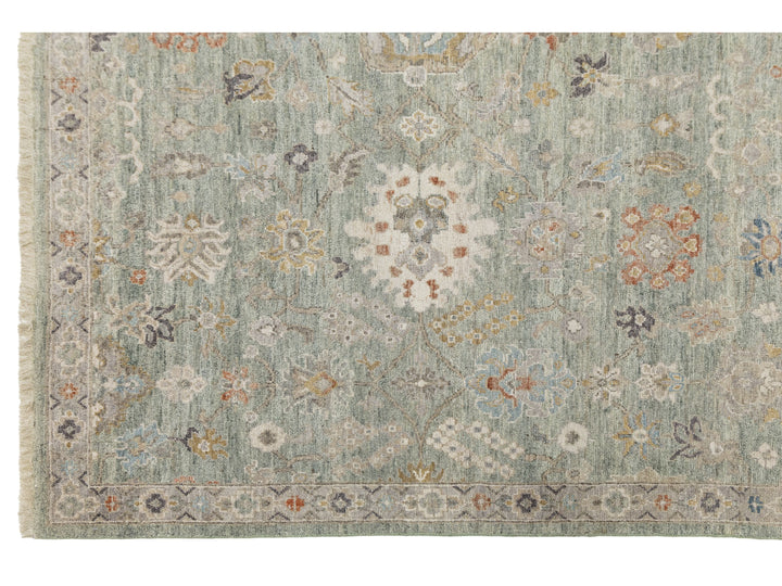 Modern Tabriz Wool Rug 9 X 12