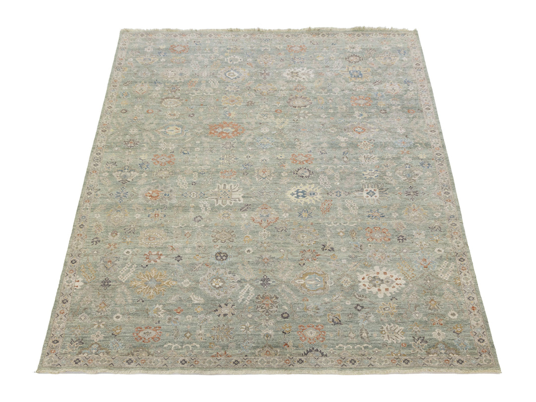 Modern Tabriz Wool Rug 9 X 12