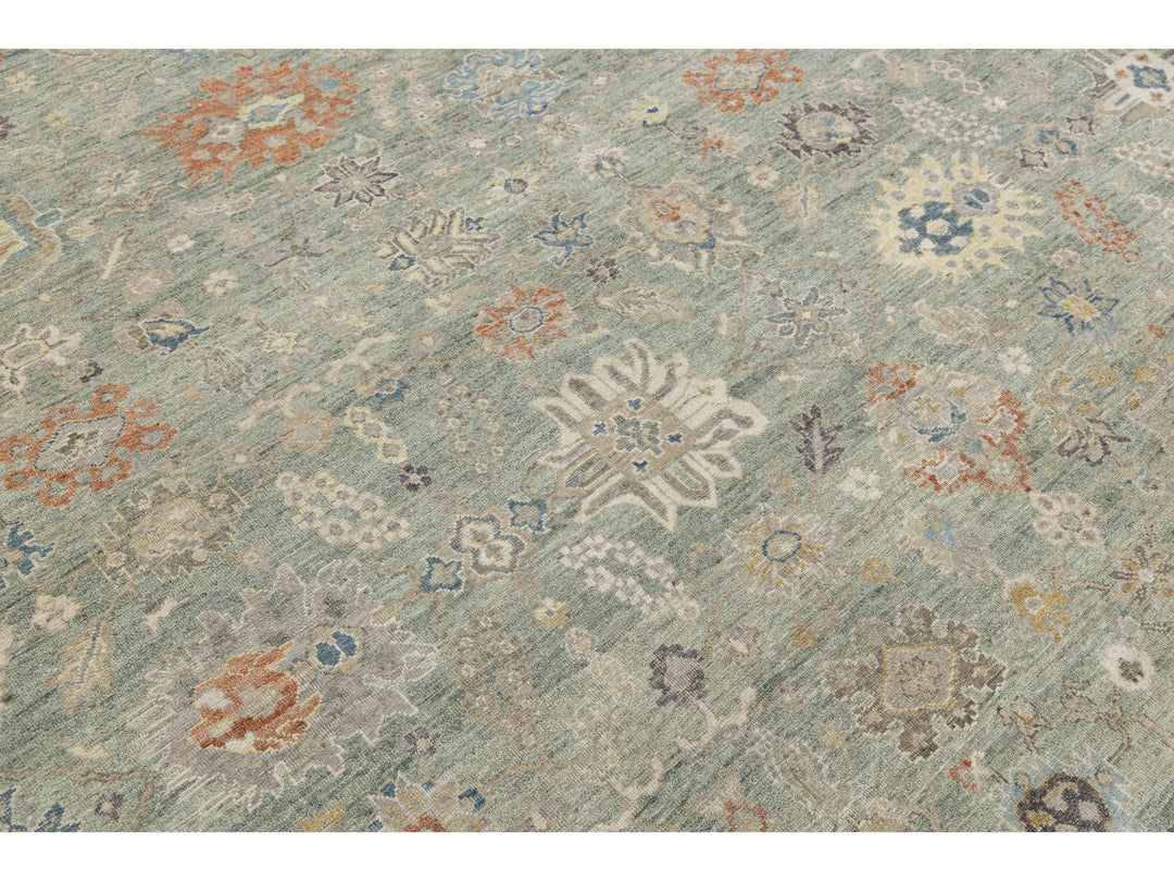 Modern Tabriz Wool Rug 9 X 12