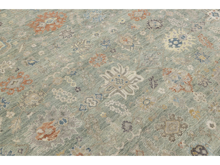 Modern Tabriz Wool Rug 9 X 12