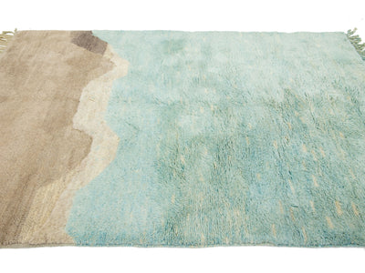 Modern Moroccan Wool Rug 5 X 8