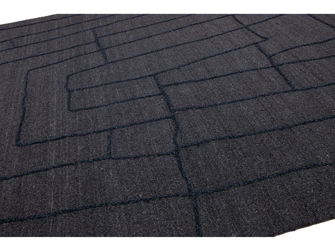 Modern Wool Rug 10 X 14