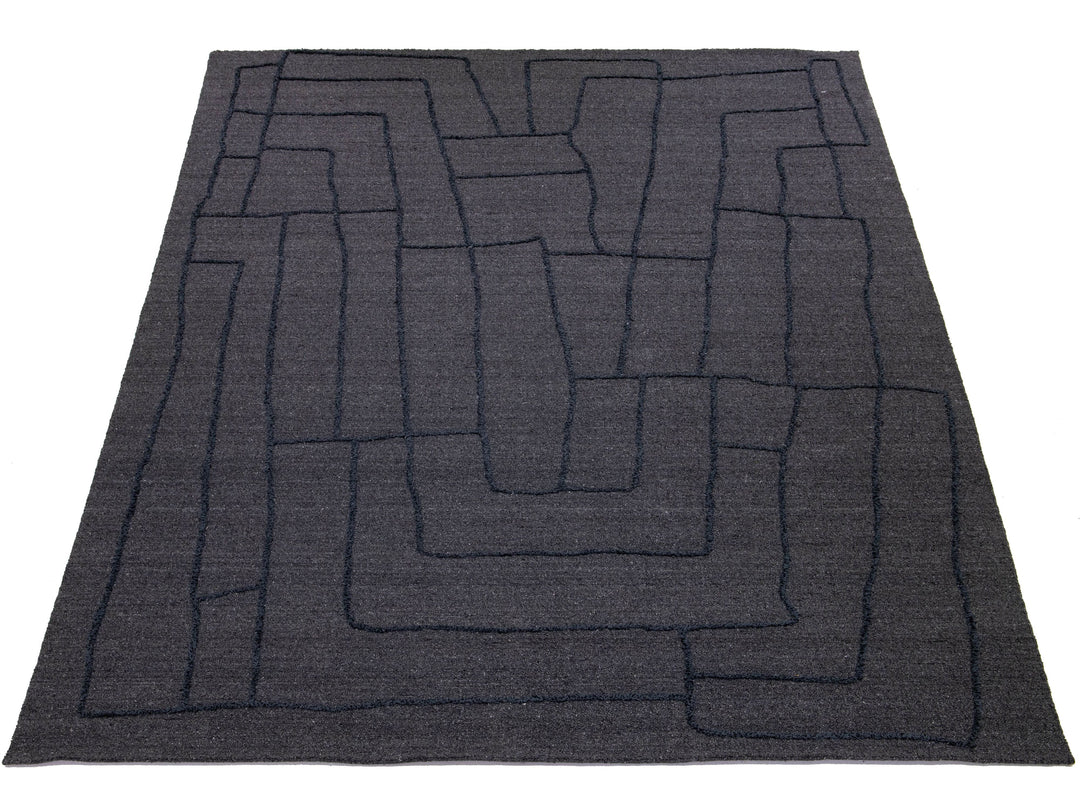 Modern Wool Rug 10 X 14