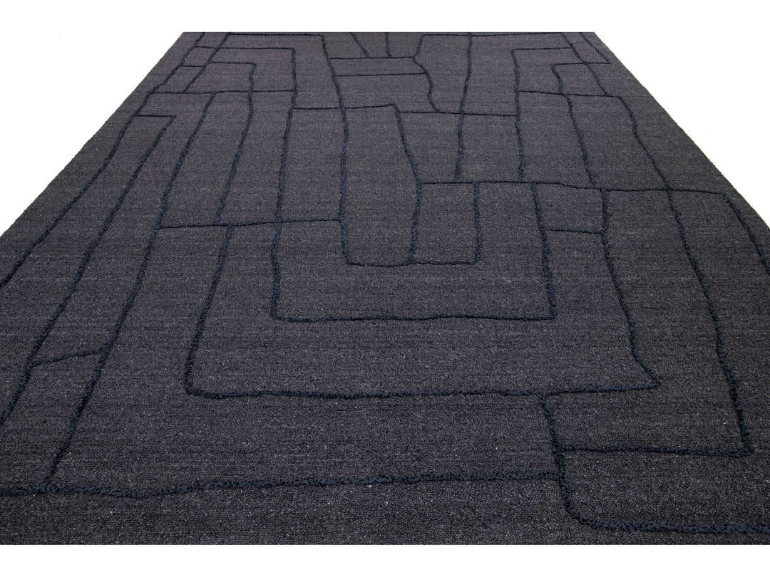 Modern Wool Rug 10 X 14