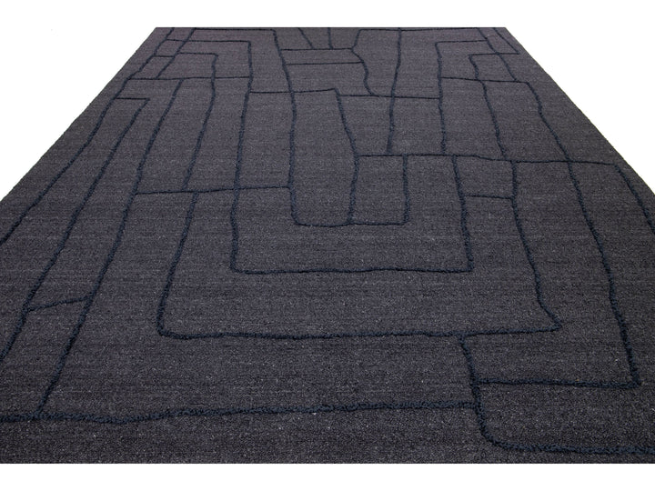 Modern Wool Rug 10 X 14