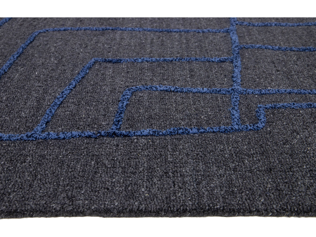 Modern Wool Rug 10 X 14