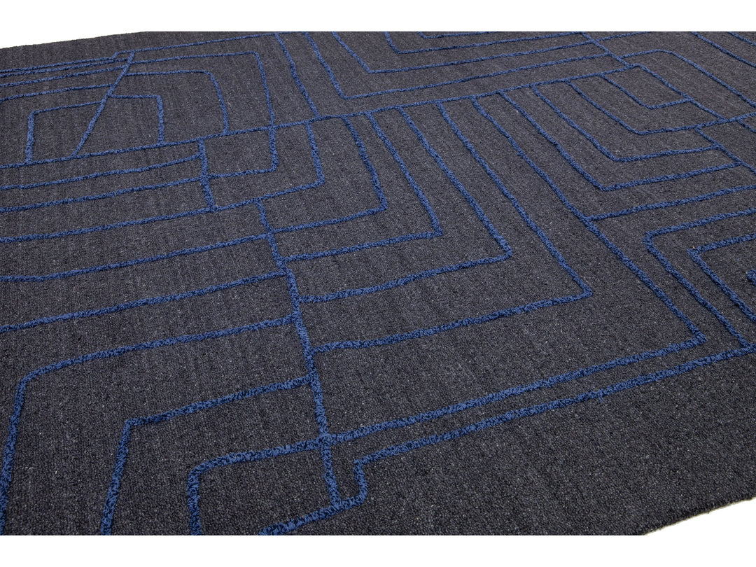 Modern Wool Rug 10 X 14