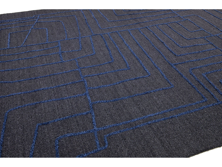 Modern Wool Rug 10 X 14