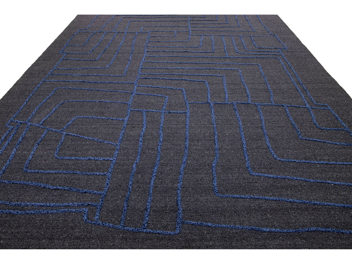 Modern Wool Rug 10 X 14