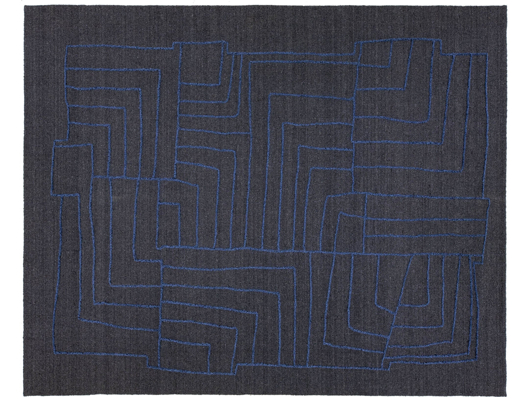 Modern Wool Rug 12 X 15