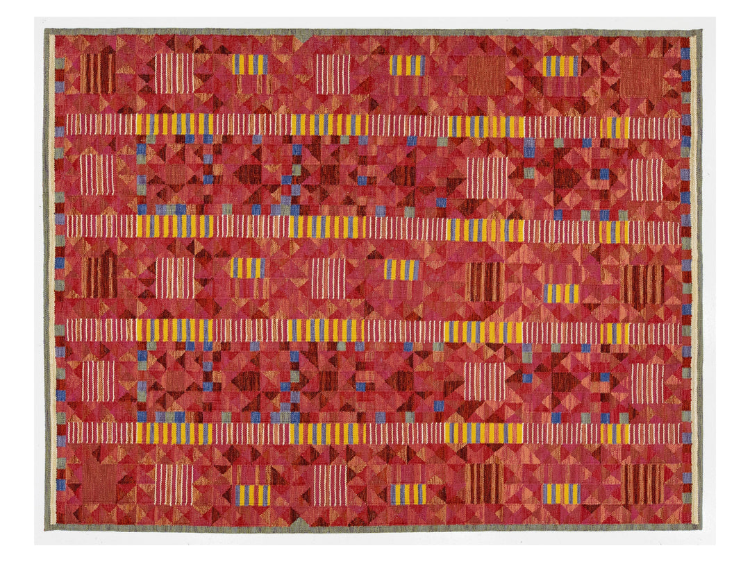 Modern Scandinavian Wool Rug 9 X 12