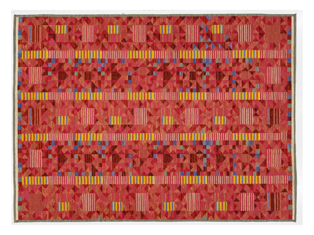 Modern Scandinavian Wool Rug 10 X 14