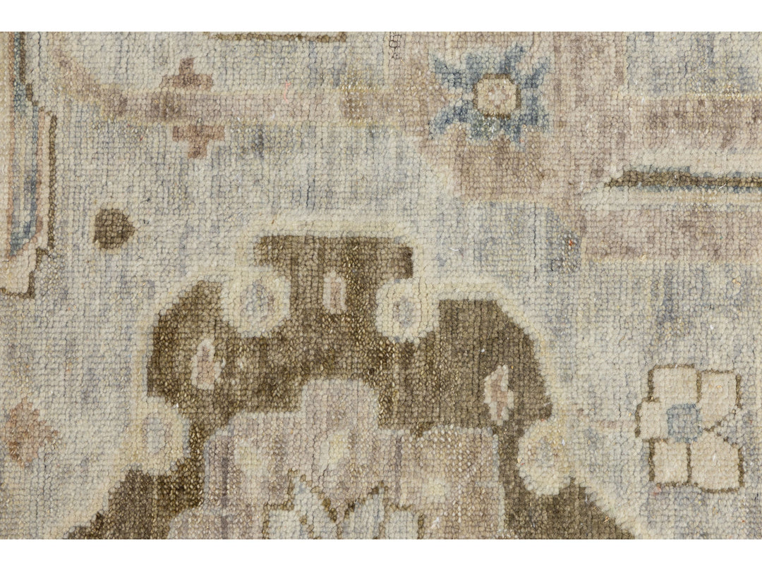 Modern Oushak Wool Rug 10 X 14