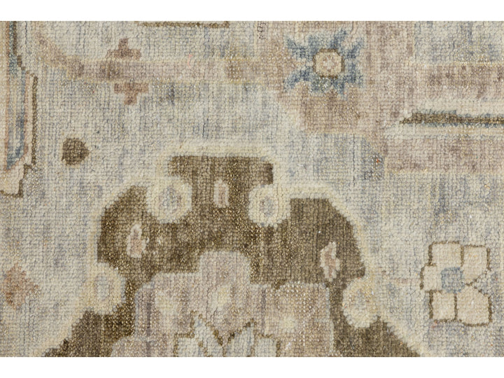 Modern Oushak Wool Rug 10 X 14