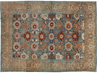 Antique Bidjar Wool Rug 10 X 14