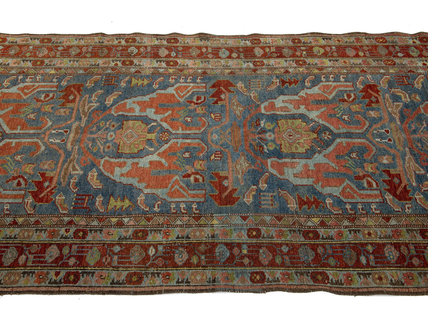 Antique Bidjar Wool Runner 4 X 17