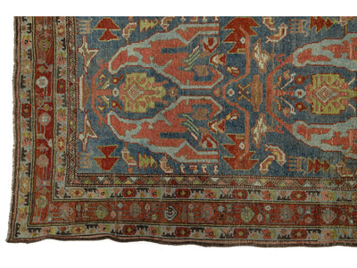 Antique Bidjar Wool Runner 4 X 17