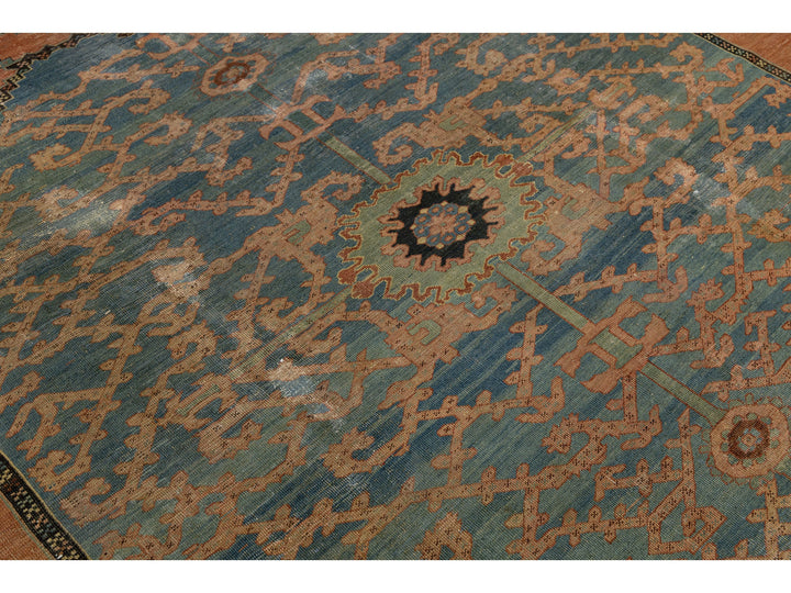 Antique Serapi Wool Rug 8 X 13