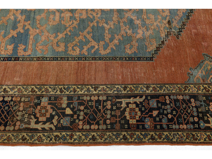 Antique Serapi Wool Rug 8 X 13