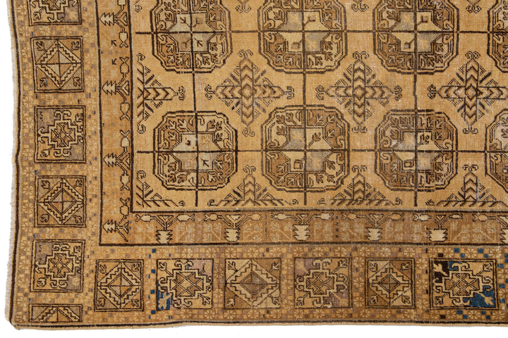 Antique Khotan Wool Rug 7 X 13