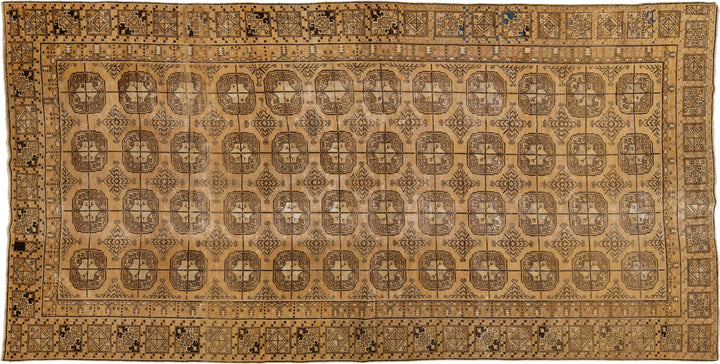 Antique Khotan Wool Rug 7 X 13