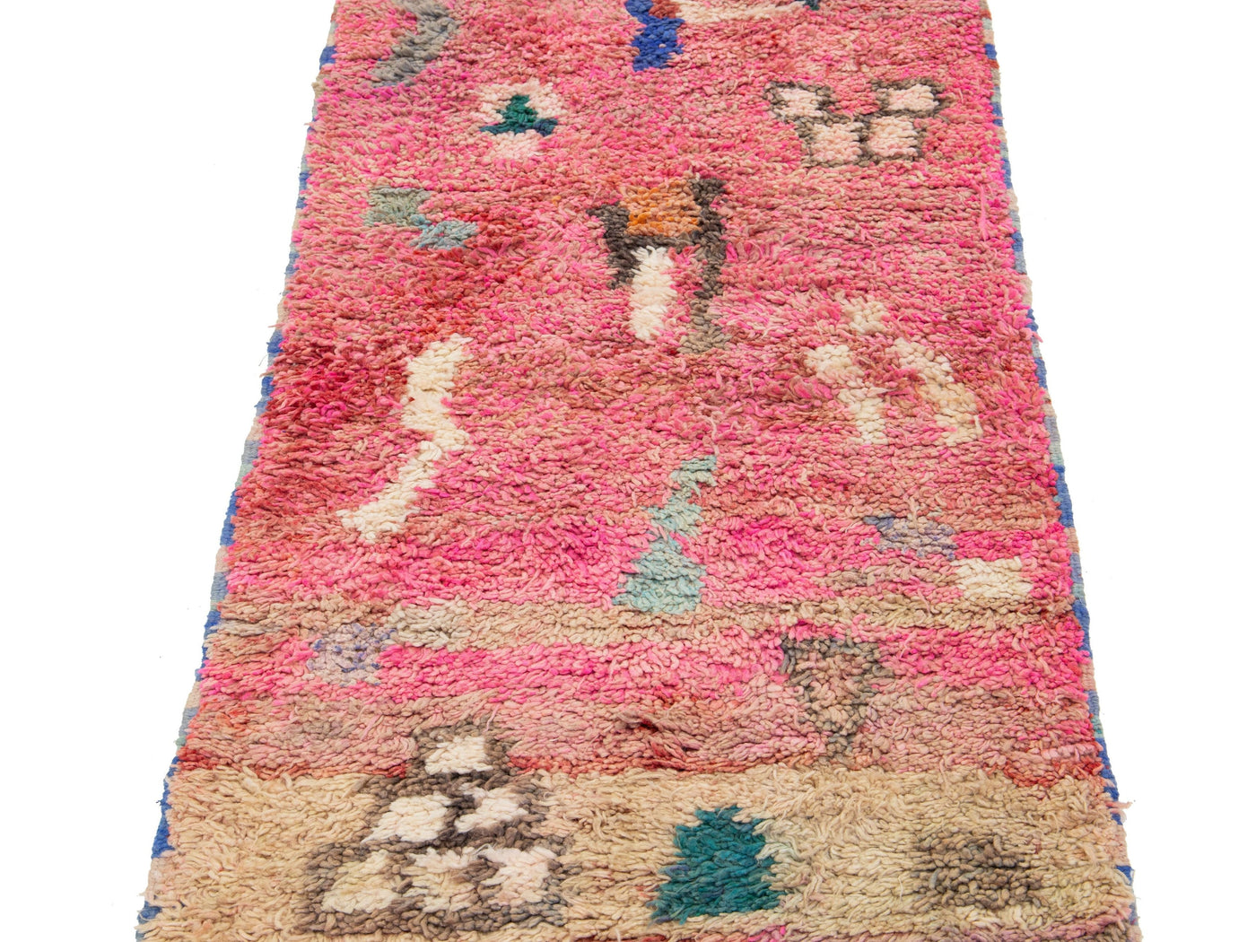 Modern Moroccan Wool Runner 2 X 10