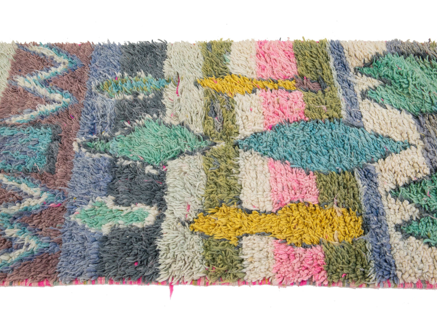 Modern Moroccan Wool Runner 2 X 9