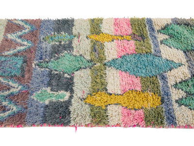 Modern Moroccan Wool Runner 2 X 9