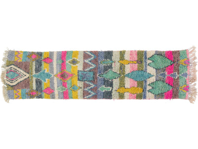 Modern Moroccan Wool Runner 2 X 9