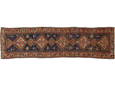 Antique Kurdish Wool Runner 3 X 12