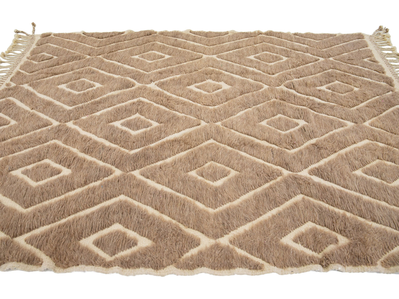 Contemporary Moroccan Wool Rug 7 X 10